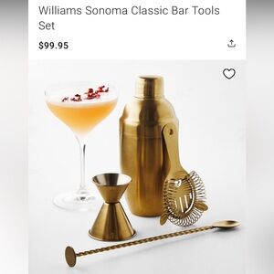 Williams Sonoma Gold Bar Tool Set